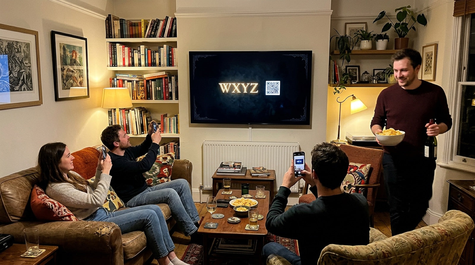 Open casesandclues.tv on your TV